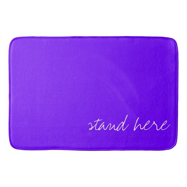 Tapis De Bain Indigo bleu électrique personnalisé (Devant)