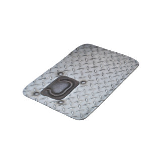 Tapis de bain industriel de regard en métal