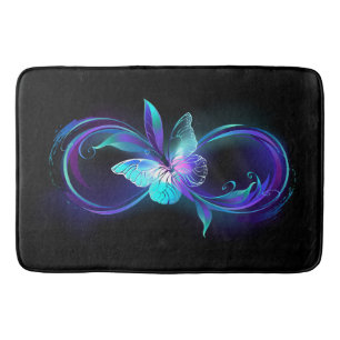 Tapis De Bain Infinité brillante avec papillon magique