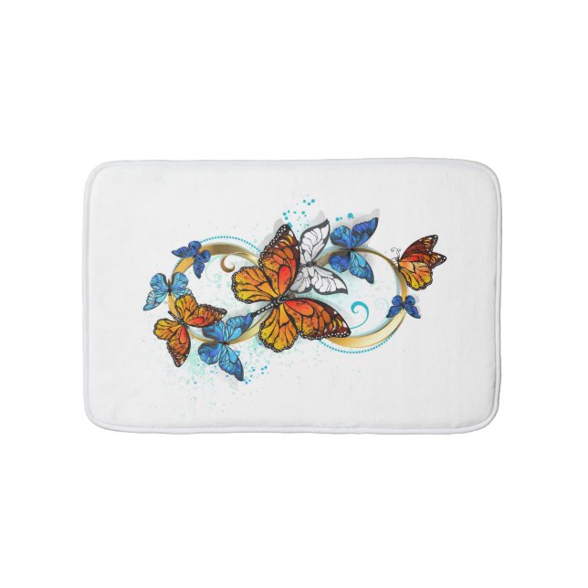 Tapis De Bain Infinity of Monarch Butterflies (Devant)