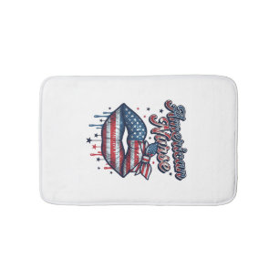 Tapis De Bain Infirmière Américaine Conception De Chemise Vector