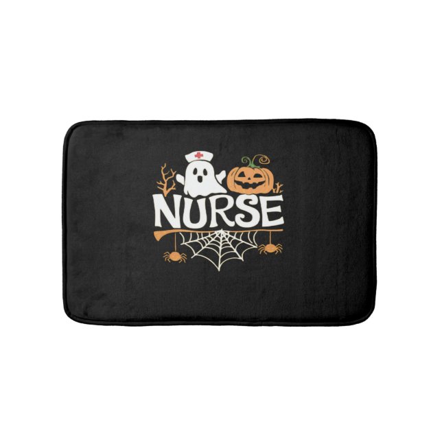 Tapis De Bain Infirmière amusante Halloween Fantôme Design Essen (Devant)