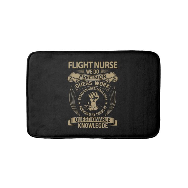 Tapis De Bain Infirmière en vol - Nous faisons de la précision (Devant)