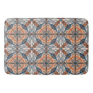 Tapis De Bain Inspiré par la Turquie : Texturé Marine & Terracot