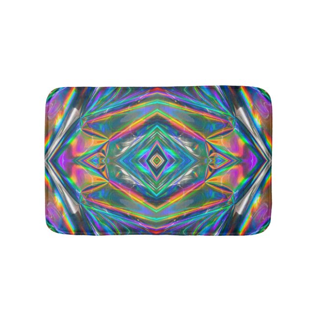 Tapis De Bain Iridescente Chrome bain Mat (Devant)