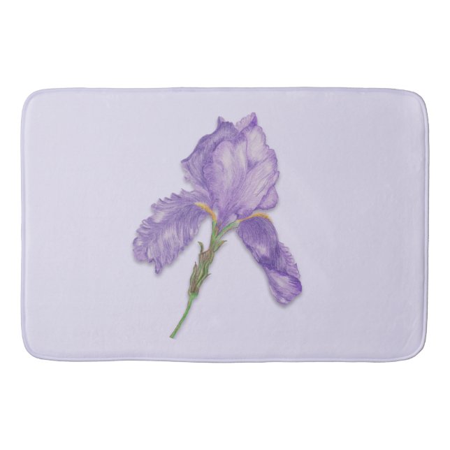Tapis De Bain Iris, iris pourpre barbu (Devant)