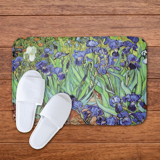 Tapis De Bain Irises dans le jardin Vincent van Gogh (Créateur téléchargé)