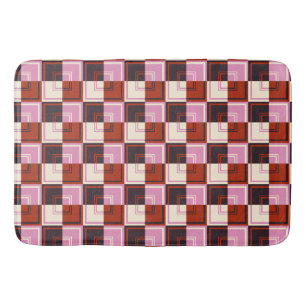 Tapis De Bain Ivoire d'aubergine rose rouge