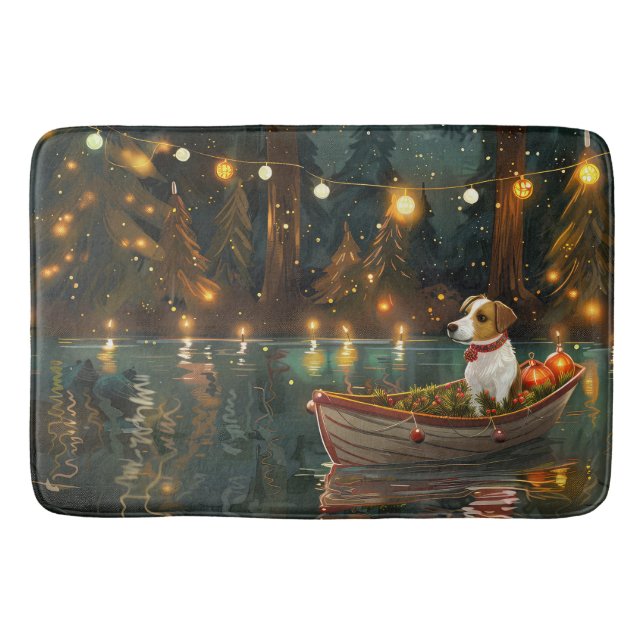 Tapis De Bain Jack Russell Christmas Festive Voyage (Devant)