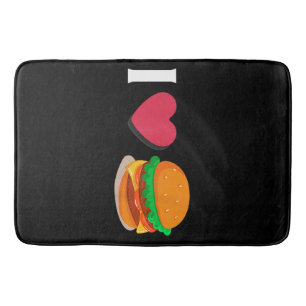 Tapis De Bain J'adore Burger Cheeseburger Manger Malsain
