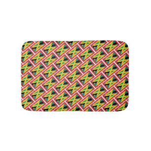 Tapis De Bain JAMAICA GRENADA DRAGS Patriotique géométrique mode