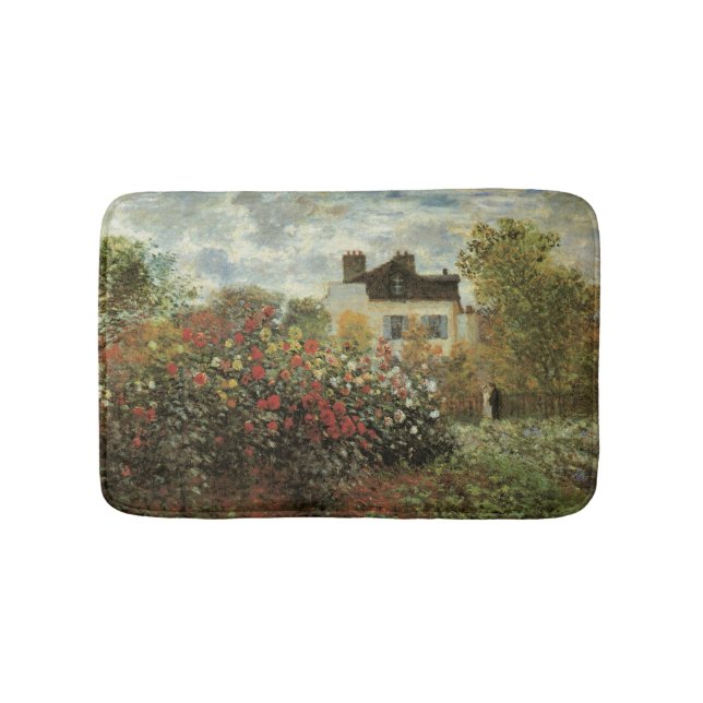 Tapis De Bain Jardin de Monet à Argenteuil par Claude Monet (Devant)