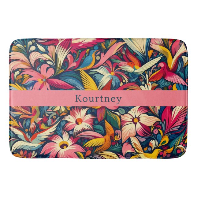 Tapis De Bain Jardin moderne et abstrait (Devant)