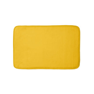 Tapis De Bain Jaune de miel doré solide