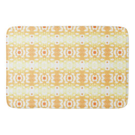 Tapis De Bain Jaune or et blanc