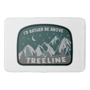 Tapis De Bain Je préférerais être au-dessus de Treeline