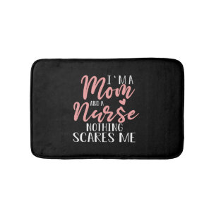 Tapis De Bain Je suis une maman et une infirmière Mère's Day Cad