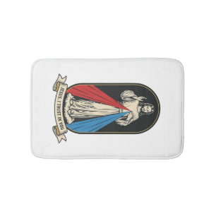 Tapis De Bain Jésus de la Miséricorde Divine Vintage