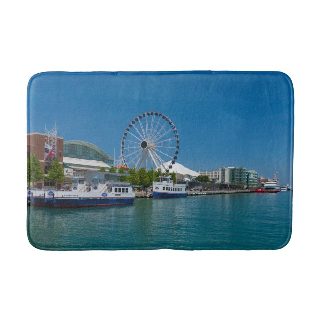Tapis De Bain Jetée Navy (Devant)
