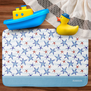 Tapis De Bain Joli Motif de poisson Starfish de l'océan avec le 