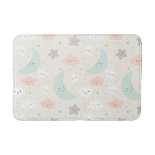 Tapis De Bain Joli Motif Pastel Sky souriant