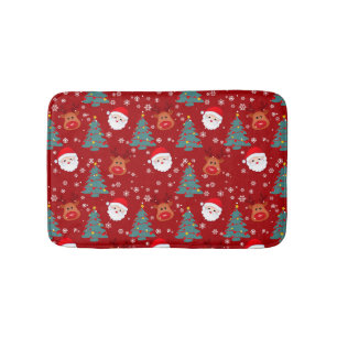 Tapis De Bain Joli Noël Père Noël Reindeer   Fêtes de Noël