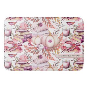 Tapis De Bain Joli Shabby Chick Motif d'automne