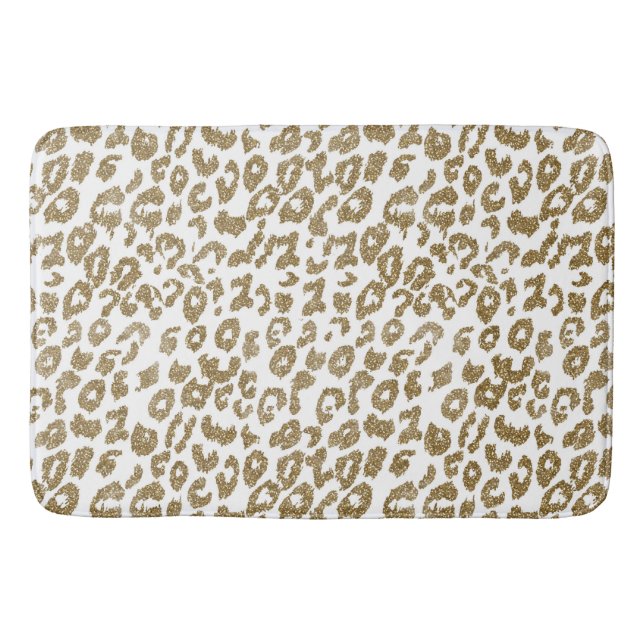 Tapis De Bain Jolie Parties scintillant Empreinte de léopard ten (Devant)