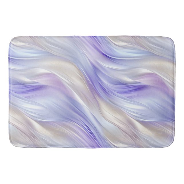 Tapis De Bain Jolie perle bleu violet perle blanc perles (Devant)