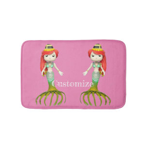 Tapis De Bain Jolie sorcière de sirène Déplaisante Thunder_Cove