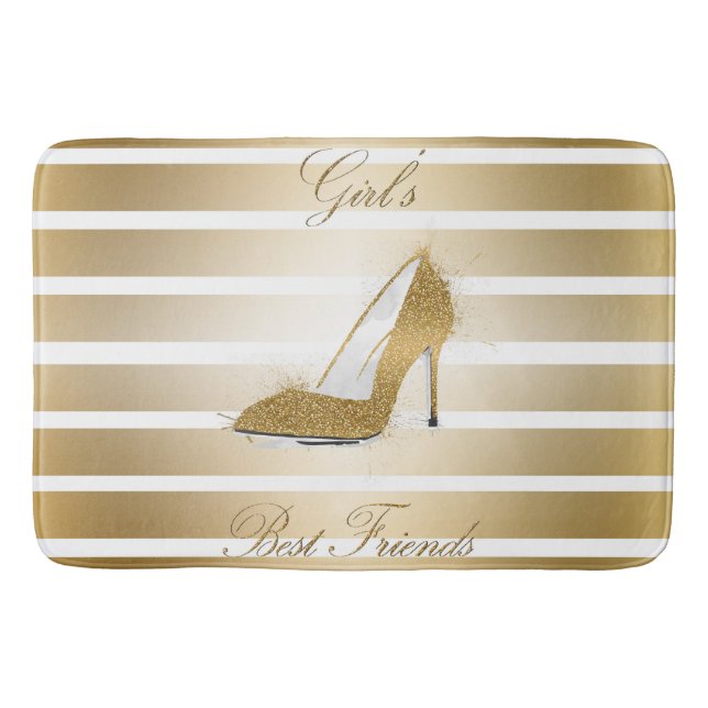 Tapis De Bain Jolie talons hauts chaussures "Filles meilleurs am (Devant)