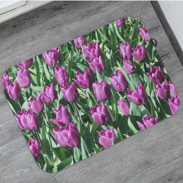Tapis De Bain Jolie Tulipes pourpres Florale (In Situ)