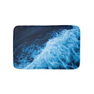 Tapis De Bain Jolies vagues bleues