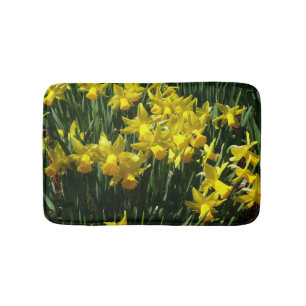 Tapis De Bain Jonquilles jaunes fleurs joyeuses de printemps