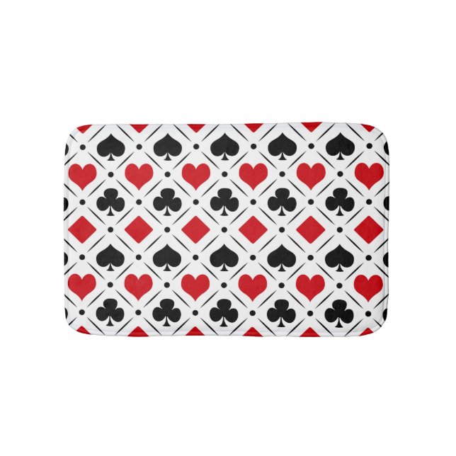 Tapis De Bain Jouer des symboles de cartes (Devant)