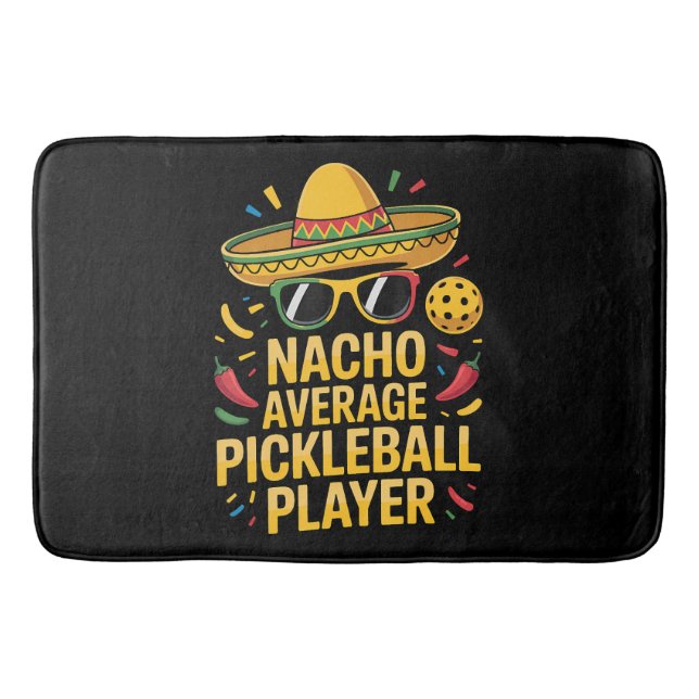 Tapis De Bain Joueur de pickleball moyen nacho (Devant)