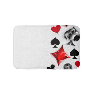 Tapis De Bain Joueur de poker Joueur de cartes de jouer costumes