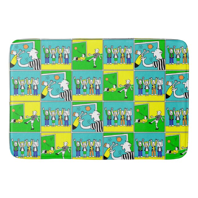Tapis De Bain Joueurs et fans de football (Devant)