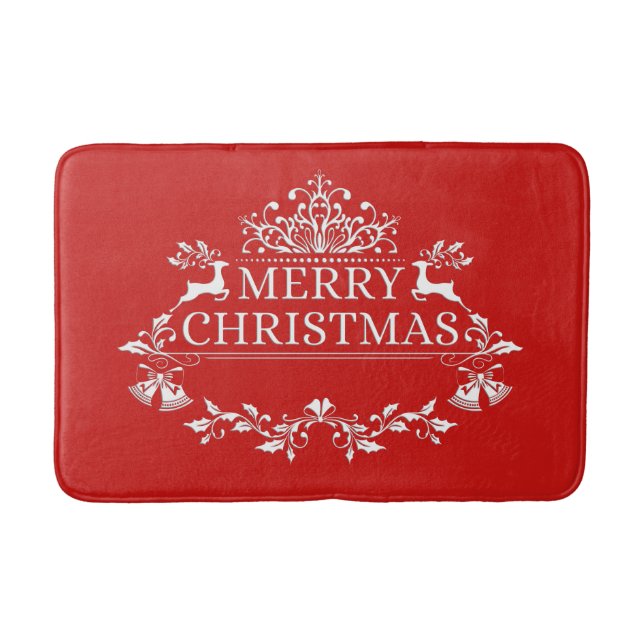 Tapis De Bain Joyeux bain de Noël (Devant)