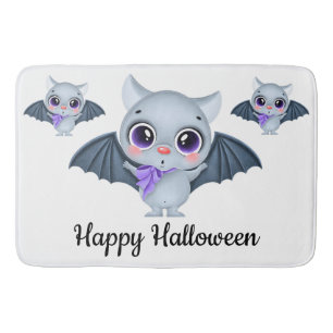 Tapis De Bain Joyeux chauves-souris d'Halloween