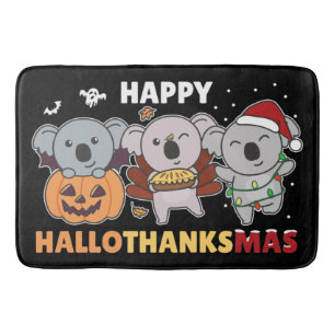 Tapis De Bain Joyeux Hallothanksmas Koalas Noël Koala Bath M