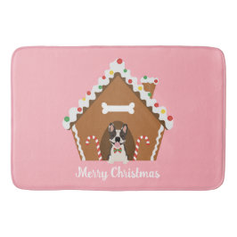 Tapis De Bain Joyeux Noël Gingerbread Maison de chien