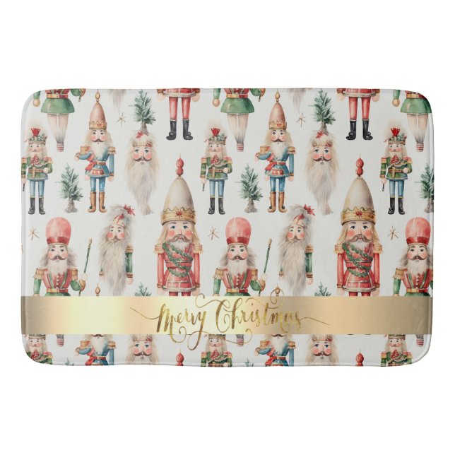 Tapis De Bain Joyeux Noël Nutcracker Holiday (Devant)