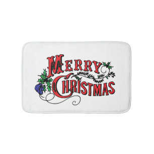Tapis De Bain Joyeux Noël personnalisable