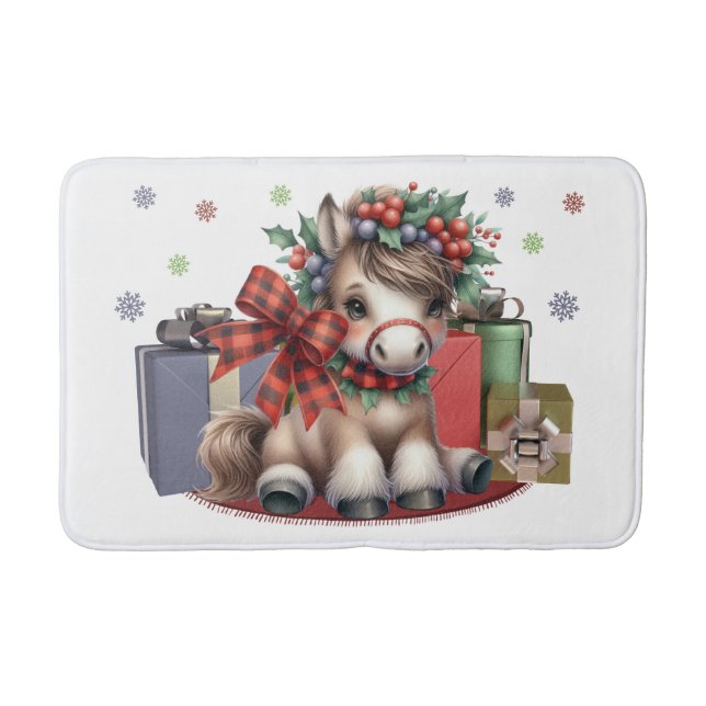 Tapis De Bain Joyeux Noël Pony (Devant)