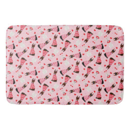 Tapis De Bain Joyeux Valentines Day Chiens Dobermann