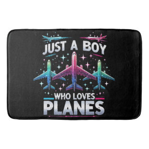 Tapis De Bain Juste un garçon qui aime les avions