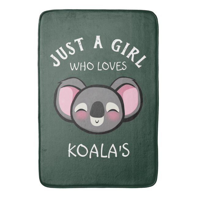 Tapis De Bain Juste une fille qui aime celle de Koala (devant Vertical)