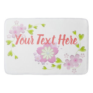 Tapis De Bain Kawaii Style Sakura Fleur d'arbre de cerisier