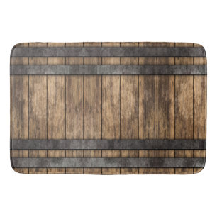 Tapis De Bain Keg à whisky rustique